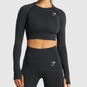 Gym shark vital seamless long sleeve crop